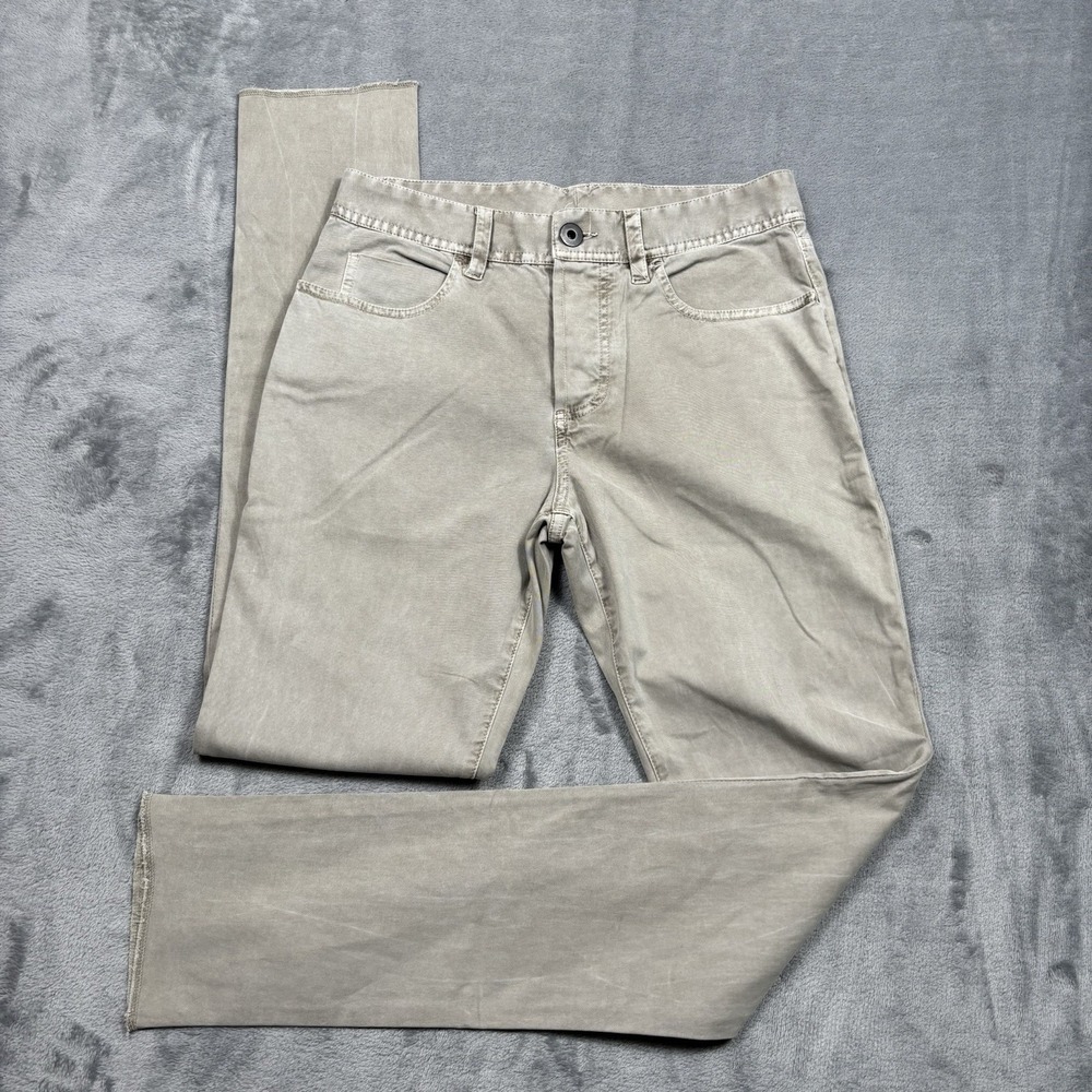 James Perse Pants Mens 28x32 Gray Brushed Twill 5 Pocket Minimalist Quiet Luxury